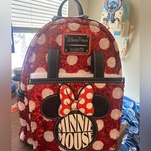 NWT Minnie Mouse Sequin Loungefly